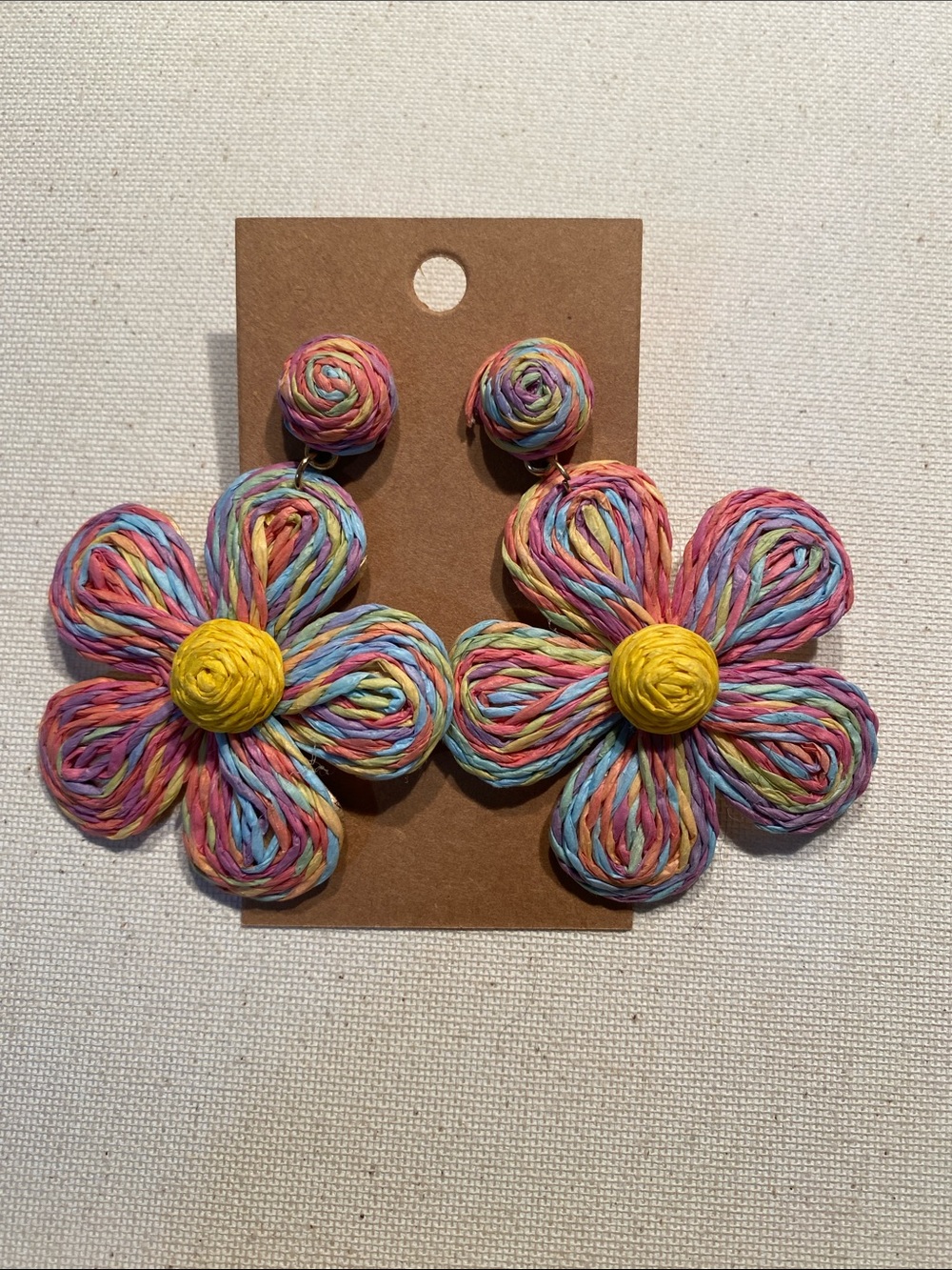 Multicolor Flower Dangle Earrings